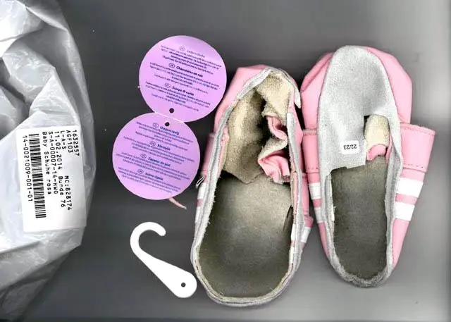 Foto dell’avviso ufficiale: Jacob's Beauty Baby - Baby Krabbelschuhe Scarpe per bambini — rischio: Rischio chimico