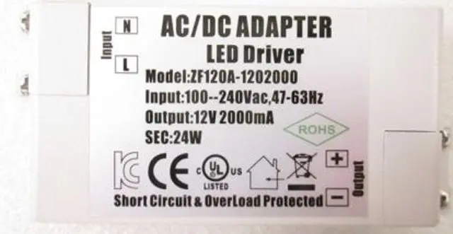 Photo de l’avis officiel: AC/DC Adapter LED Driver Conducteur LED électronique — risque: Choc électrique