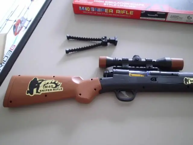 Photo from the official notice: M40 Sniper Rifle toy gun — damage to sight risk