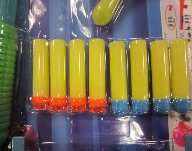 Photo de l’avis officiel: Marco's Toys Bursts of Soft Bullet Gen Fusil à jouet avec fléchettes — risque: Étouffement