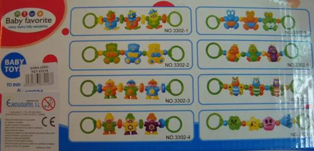 Foto aus der offiziellen Meldung: Zheng he Toys Baby Favorite Rassel-Set — Risiko: Ersticken