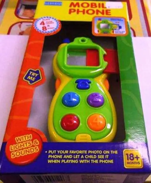 Photo de l’avis officiel: Megcos Mobile Phone Téléphone portable Toy — risque: Lésions auditives