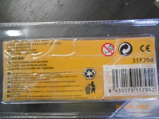 Photo de l’avis officiel: Pampy Plastilina La plasticine — risque: Risque microbiologique