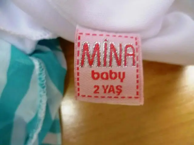 Photo de l’avis officiel: Mina Baby Robe d’enfant — risque: Blessures