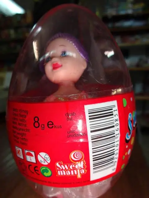 Foto do aviso oficial: Sweet Manja Sweet doll Brinquedo com doces — risco: Químico
