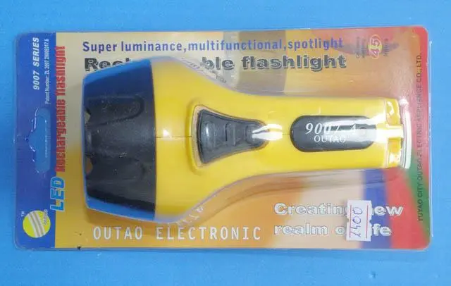 Photo de l’avis officiel: OUTAO LED Rechargeable Flashlight Torche — risque: Choc électrique & Incendie