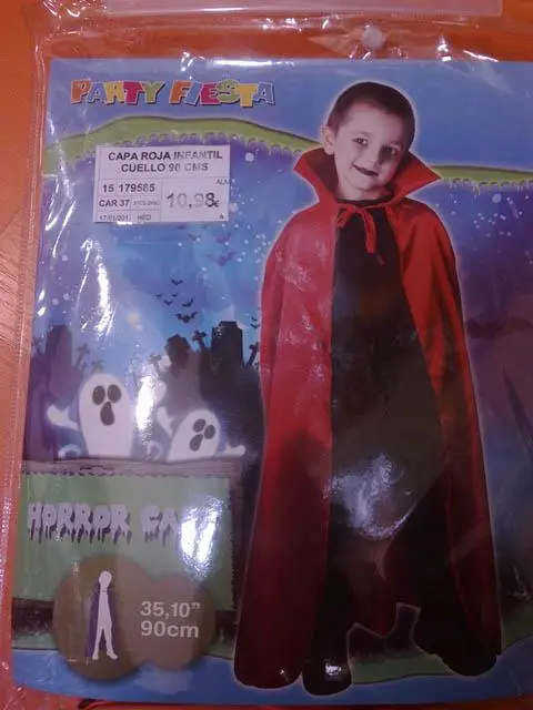 Photo de l’avis officiel: Party Fiesta Horror Cape Costume Cap — risque: Etranglement