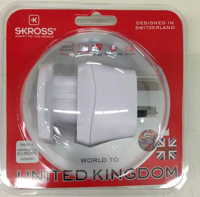 Foto dell’avviso ufficiale: Skross Europe to United Kingdom / World to United Kingdom Adattatore per spina da viaggio — rischio: Scossa elettrica