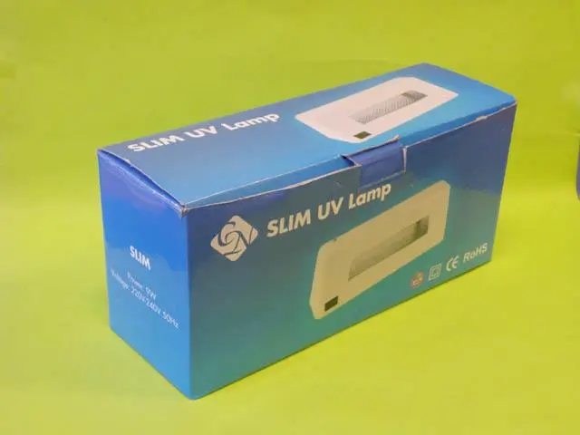 Photo from the official notice: Cn Slim UV Lamp nail dryer — cuts & electric shock risk