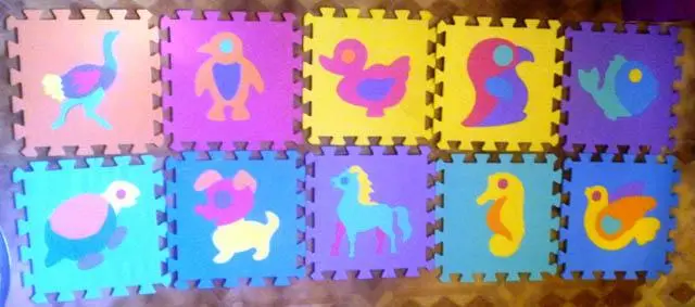 Foto aus der offiziellen Meldung: EVA puzzle mats Puzzle-Matte — Risiko: Ersticken (A12/1073/14)