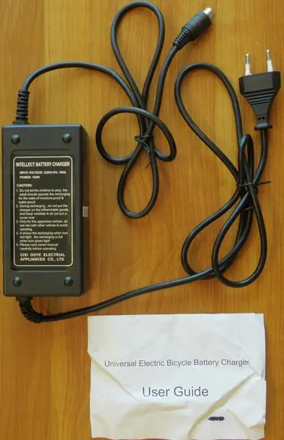 Foto do aviso oficial: Cixi Ouye Electrical Appliances Intellect Battery Charger / Universal Electric Bicycle Battery Charger Carrega — risco: Choque elétrico