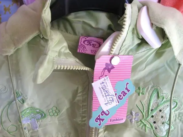 Photo from the official notice: Xu children’s jacket — injuries & strangulation risk