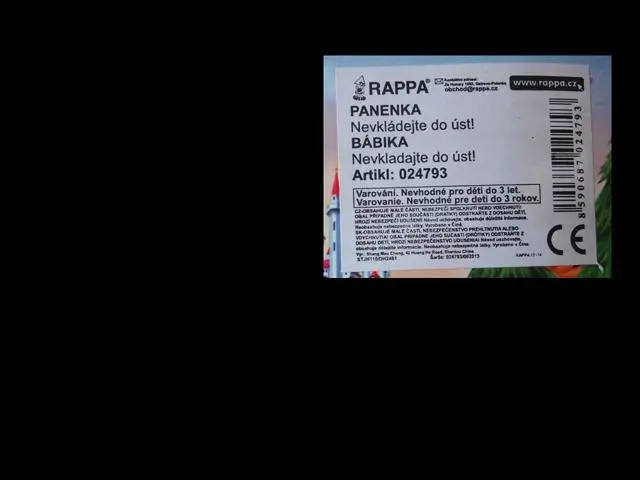 Foto do aviso oficial: Rappa PRINCESS Boneca de plástico — risco: Químico