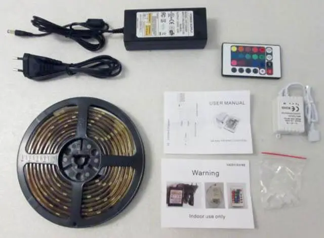 Photo from the official notice: Lucide RGB SMD Strip Light flexible led strip light — electric shock risk