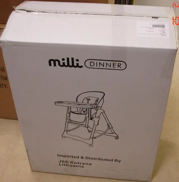 Photo de l’avis officiel: Milli Dinner Baby High Chair Chaise haute — risque: Blessures