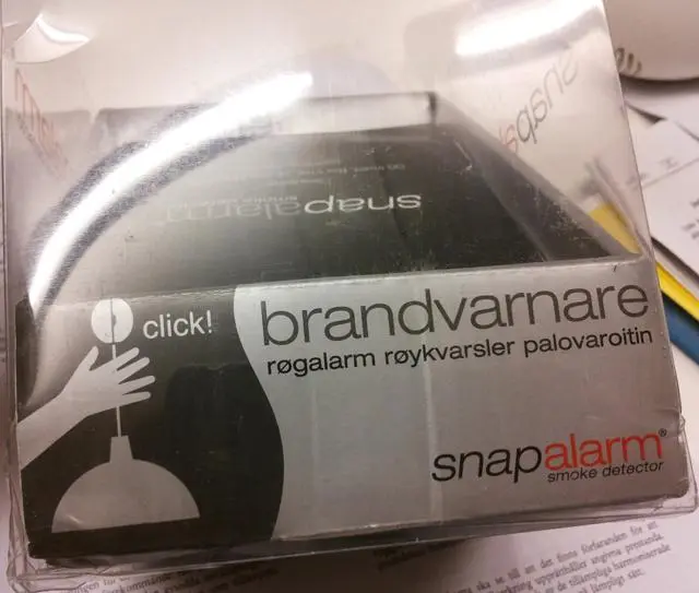 Photo from the official notice: Snapalarm Smoke Detector — fire risk