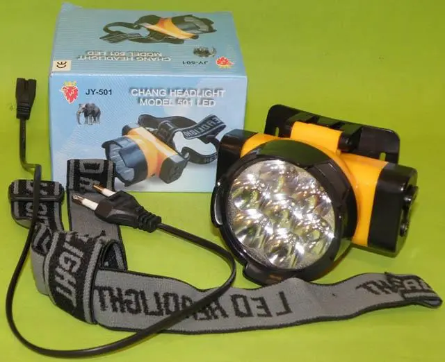 Foto dell’avviso ufficiale: JYSUPER Chang Headlight Torcia ricaricabile della testa — rischio: Scossa elettrica & Incendio