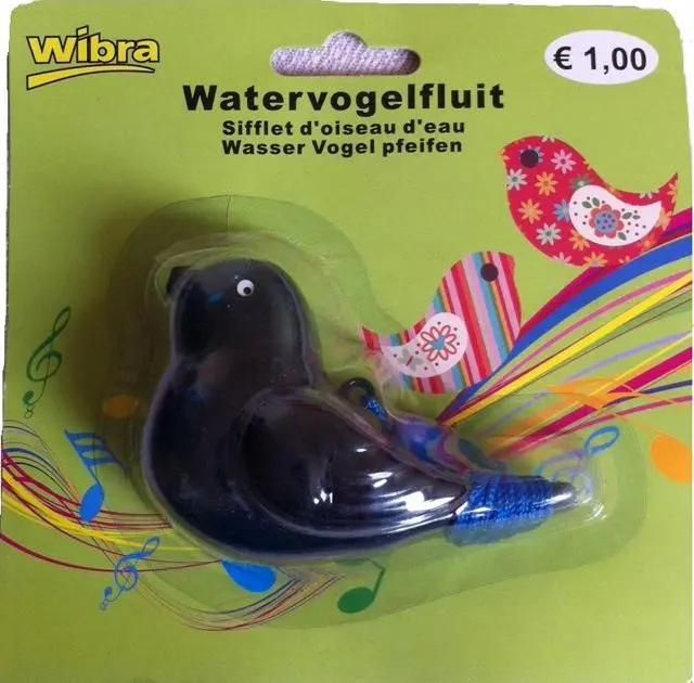 Photo de l’avis officiel: Wibra Watervogelfluit ('Waterbird whistle') Sifflet de jouet — risque: Étouffement & Etranglement