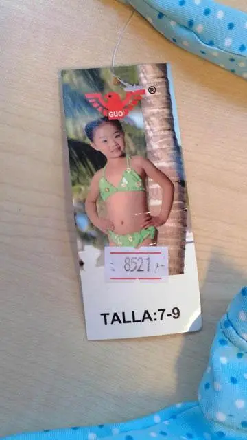 Photo de l’avis officiel: GUO Bikinis des filles — risque: Blessures & Etranglement