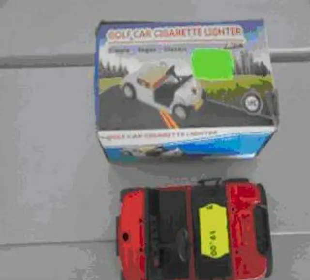 Foto do aviso oficial: Golf Car Cigarette Lighter Isqueiro novidade — risco: Queimaduras & Incêndio