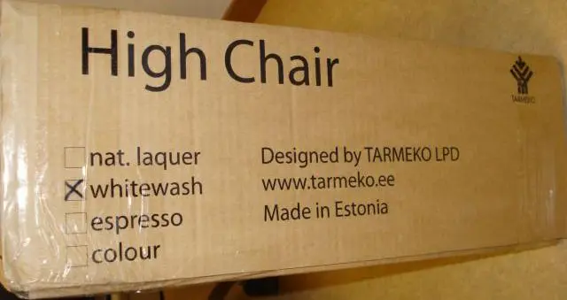 Photo de l’avis officiel: TARMEKO Nino Chaise haute — risque: Blessures