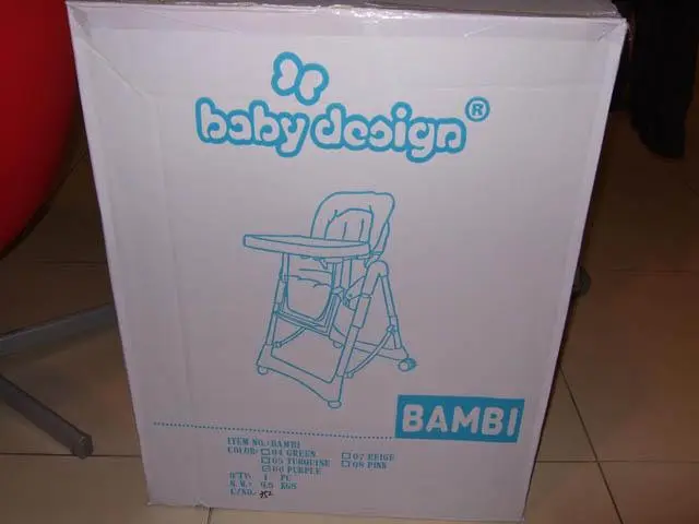 Photo de l’avis officiel: Baby Design Bambi Chaise haute — risque: Blessures