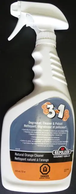Photo de l’avis officiel: Napoleon Natural Orange Cleaner Spray nettoyant le gril — risque: Risque chimique