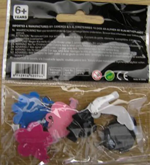 Photo de l’avis officiel: Slammer Colorful LOOMBANDS CHARMS Charmes pour Loombands — risque: Risque chimique