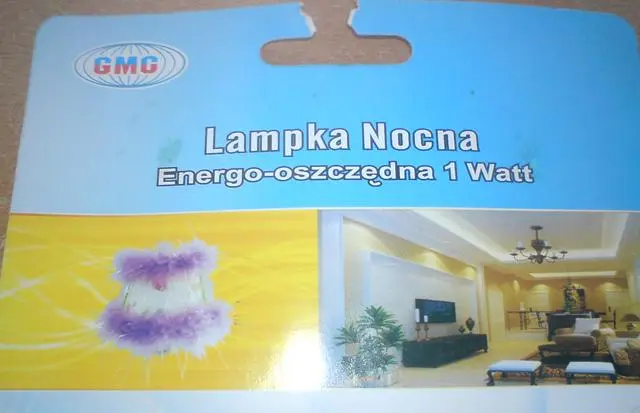 Foto do aviso oficial: GMC Lampka Nocna Luz noturna — risco: Choque elétrico