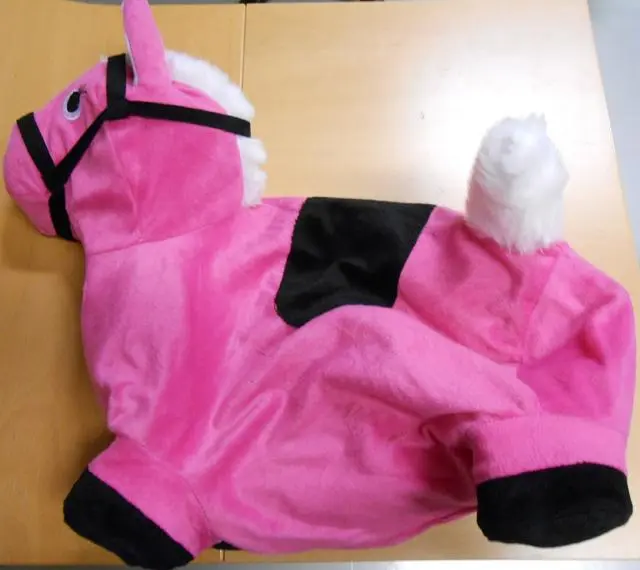 Photo from the official notice: Pomppuponi (Bouncing Pony) bouncing animals — choking & strangulation risk