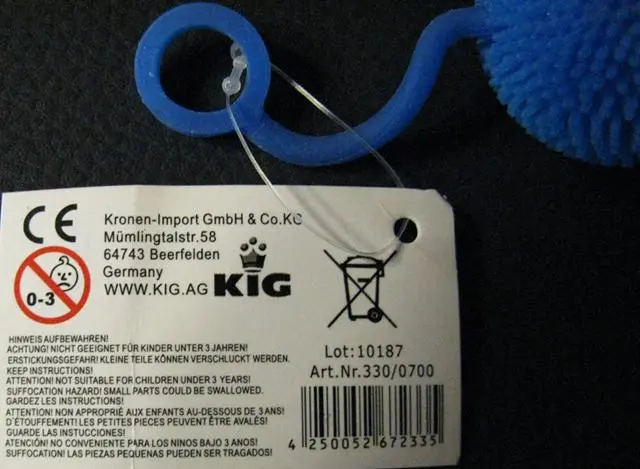 Foto do aviso oficial: Kig Yo Yo Duck Pato de brinquedo de plástico — risco: Engasgamento