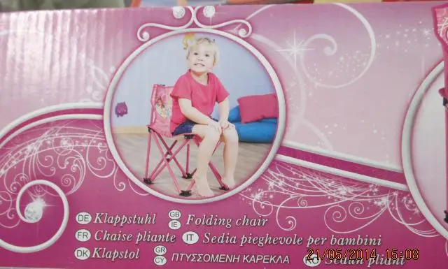 Photo de l’avis officiel: JOHN Disney Princess Chaise pliante pour enfants — risque: Étouffement & Blessures