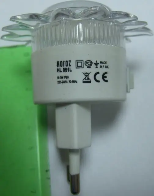 Photo from the official notice: Horoz Electric LED Night Lamp night light — electric shock risk