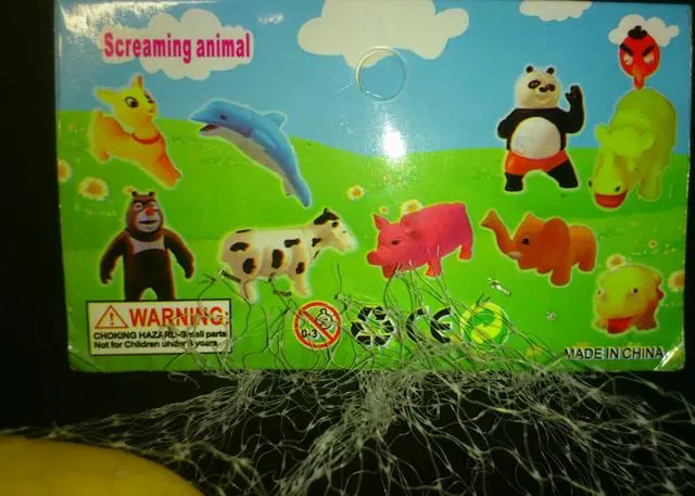 Photo de l’avis officiel: Screaming animal Jouet pressé — risque: Risque chimique