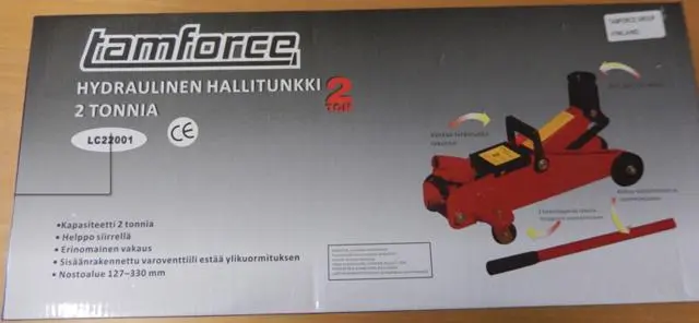 Photo de l’avis officiel: Tamforce Hydraulic trolley jack — risque: Blessures