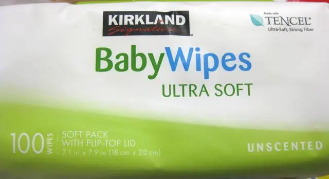 Photo from the official notice: Kirkland Signature Baby wipes, ultra soft — chemical risk