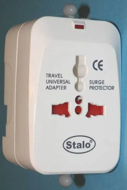 Photo from the official notice: Stalo Travel Adapter Universal travel plug adapter — electric shock risk
