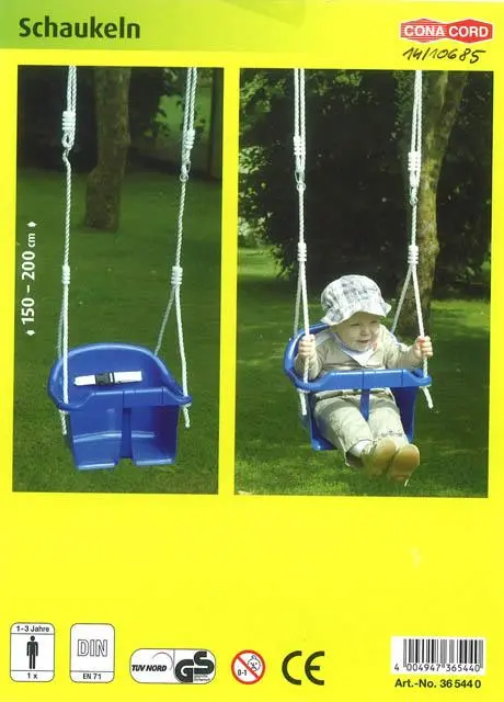 Foto do aviso oficial: CONACORD Schaukeln (Swing) Balanço de plástico — risco: Ferimentos