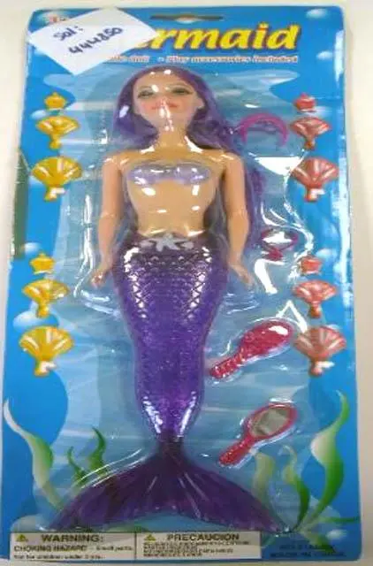 Photo de l’avis officiel: Samefa 1. Mermaid  2.The Mini Mermaid Poupée en plastique — risque: Risque chimique