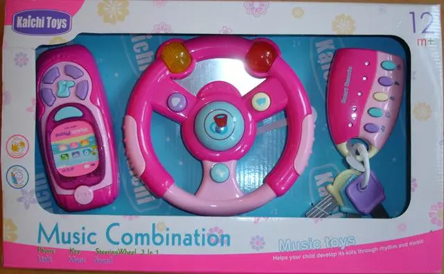 Photo de l’avis officiel: Kaichi Toys Music Combination 3 in 1 Phone, Key, Steering Wheel Ensemble musical Toy — risque: Lésions auditives