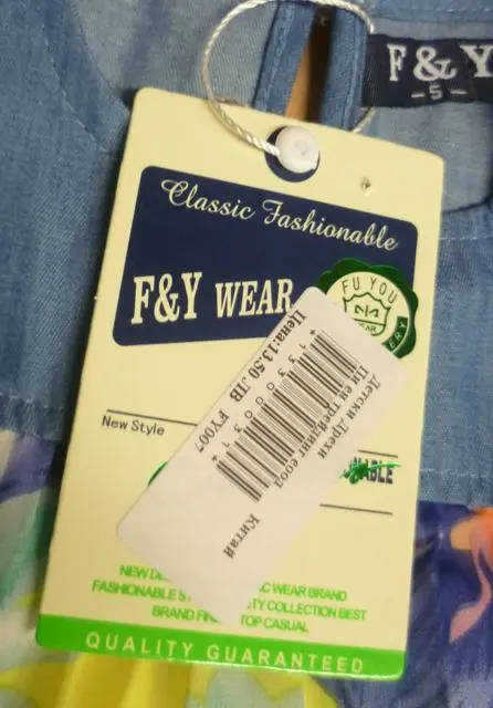 Photo de l’avis officiel: F&amp;Y Robe de fille — risque: Blessures (A12/1856/14)