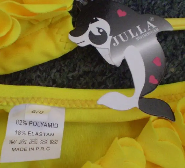 Photo de l’avis officiel: Julla Bikini des filles — risque: Blessures & Etranglement