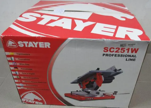 Photo from the official notice: Stayer Mitre Saw — cuts risk