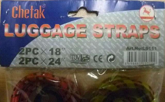 Photo de l’avis officiel: Chetak Luggage straps Sangles élastiques — risque: Blessures