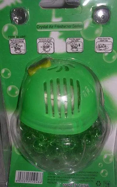 Photo from the official notice: Tian xiang Crystal Air Freshener Series - Hello — choking risk