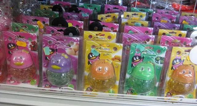 Photo from the official notice: Tian xiang Crystal Air Freshener Series - Hello — choking risk