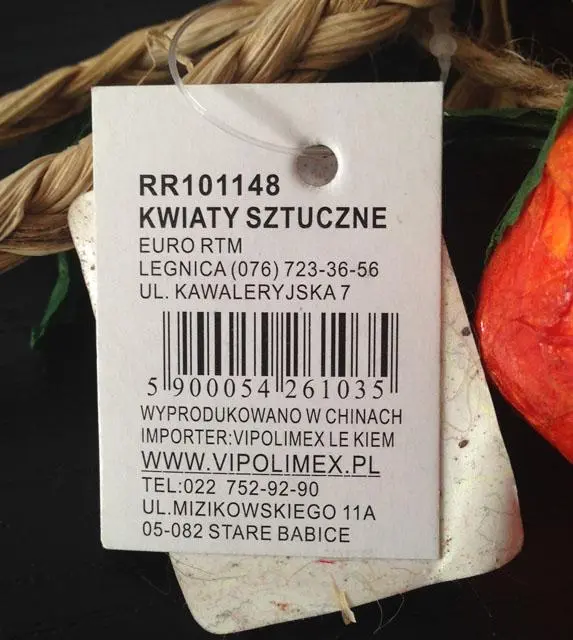 Foto aus der offiziellen Meldung: Dekoratives Obst und Gemüse — Risiko: Ersticken