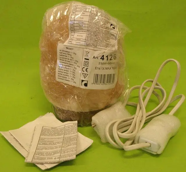 Photo de l’avis officiel: RABALUX Rocky Lampe à cristaux de sel — risque: Choc électrique