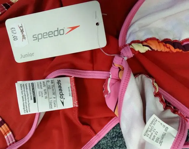 Photo de l’avis officiel: Speedo Bikini des filles — risque: Blessures & Etranglement