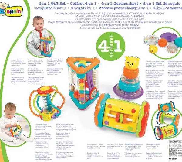 Photo de l’avis officiel: Bruin 4 in1 Gift Set Jouet d’activité — risque: Étouffement